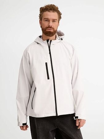 Куртка мужская с капюшоном Replay Men 340, белая, размер XXL