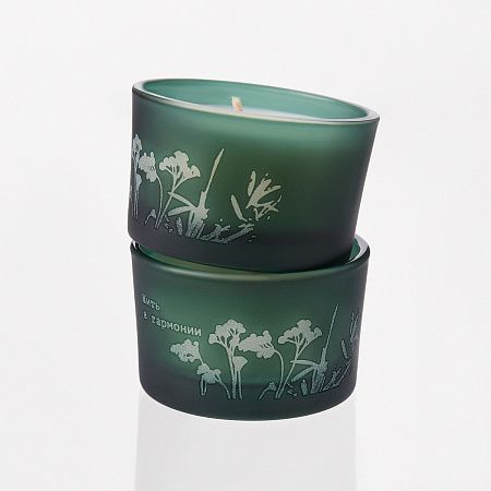 Набор ароматических свечей Сенто (Sento), зеленый