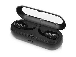Беспроводные наушники «Pals» с зарядным чехлом, цвет: черный