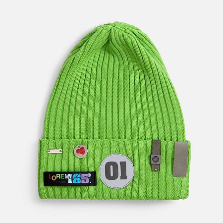 Лейбл кожаный Beta, XS, серый