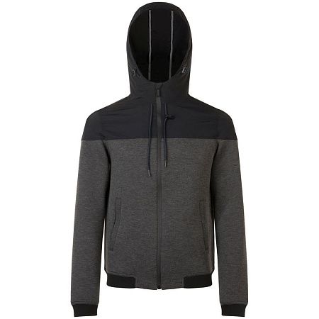 Куртка унисекс Voltage, черный меланж с черным, размер S