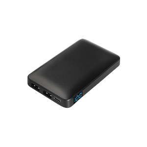 Внешний аккумулятор с цветной подсветкой Ancor Max 5000 mAh, черный