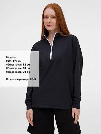 Свитшот на молнии Morfiss, черный, размер XL/2XL