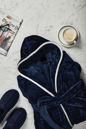 Банный халат VINGA Louis из rPET GRS, S-M, унисекс, 350 г/м²