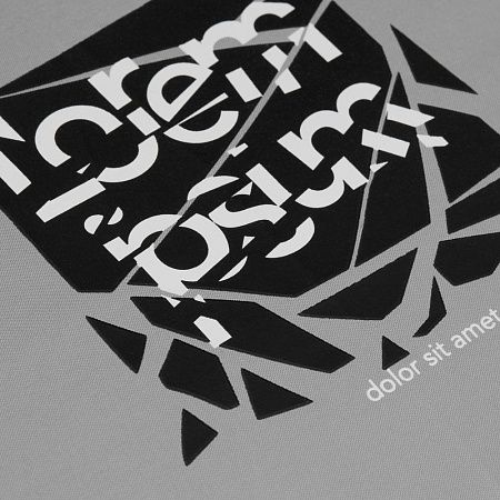 Зонт складной Hard Work с проявляющимся рисунком, серый