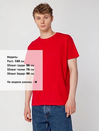 Футболка унисекс Regent 150, красная, размер XL