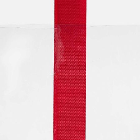 Шопер Clear Fest, ver.2, прозрачный с красными ручками