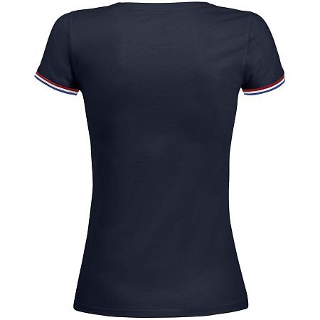 Футболка женская Rainbow Women, темно-синяя с ярко-синим, размер S