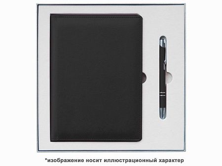 Ежедневник Smart Geneva Nuba А5, черный, недатированный, в твердой обложке с поролоном