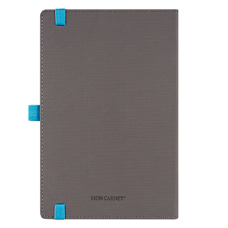 Ежедневник Alfa Note Pasu А5, серый/голубой,  недатированный, в твердой обложке