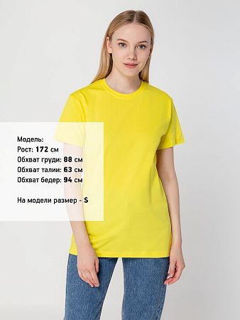 Футболка унисекс T-Bolka 160, желтая, размер XXL v2
