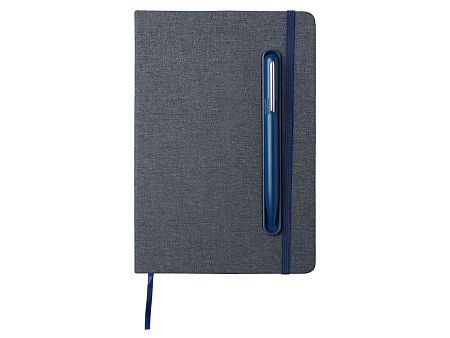 Блокнот А5 «NotaBene» с металлической шариковой ручкой и подставкой для телефона