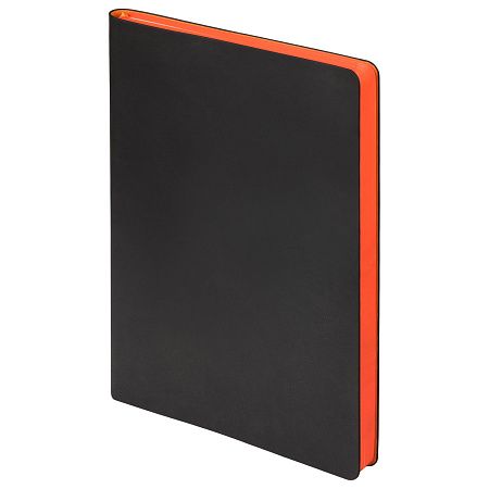 Ежедневник Латте (Latte NEW) недатированный, черный/оранжевый (без упаковки, без стикера)