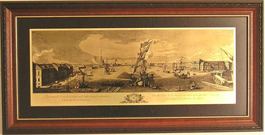 Гравюра "Панорама СПб (В)"1