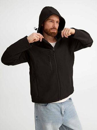 Куртка мужская с капюшоном Replay Men 340, черная, размер XL