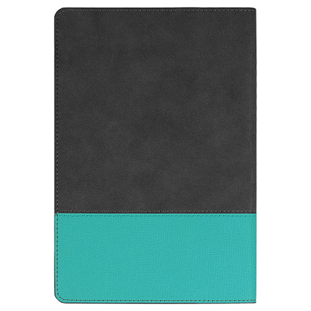 Ежедневник Flexy Treviso Nuba Sand Color А5, серый/бирюзовый, недатированный, в гибкой обложке