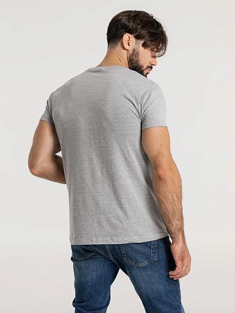 Футболка унисекс Firm Wear, черный меланж, размер S