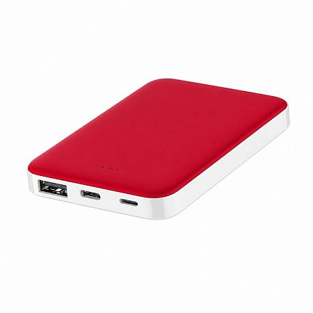 Внешний аккумулятор Fluffy, 5000 Mah, красный