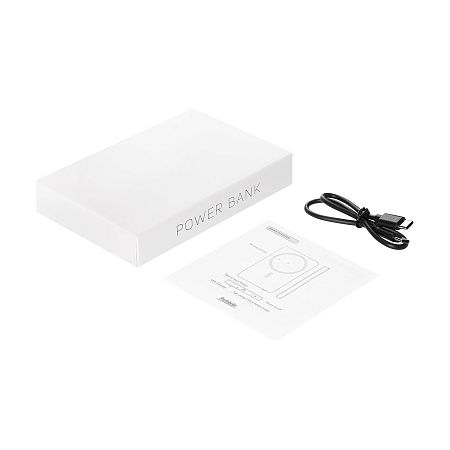 Внешний аккумулятор Atlantis PD 5000mAh с функцией беспроводной зарядки 15W, черный