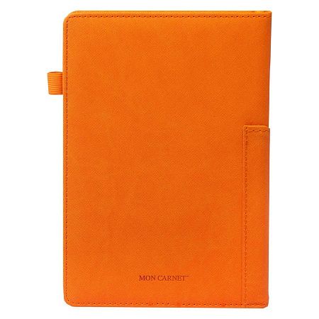 Ежедневник Smart Asti Linen А5, оранжевый, недатированный, в твердой обложке с поролоном