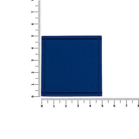 Лейбл из ПВХ Dzeta, L, синий