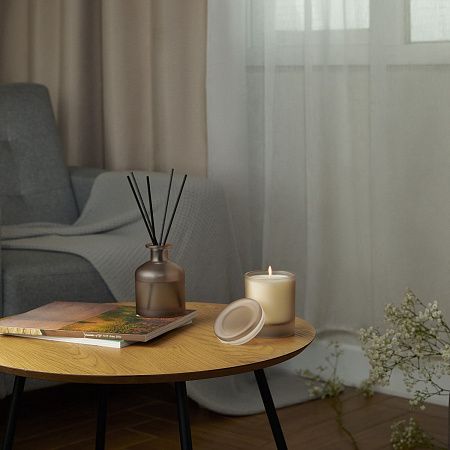 Ароматическая свеча Мизу (Mizu), бежевая