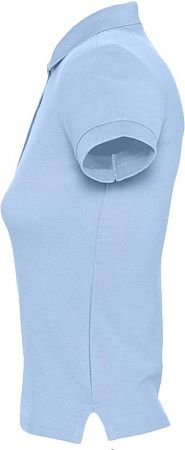 Рубашка поло женская People 210, голубая, размер XL