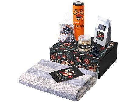 Подарочный набор «Re:Warm» с пледом, термосом и свечой