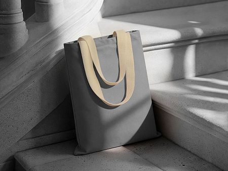 Сумка для шопинга «Steady» хлопковая с парусиновыми ручками, 260 г/м2