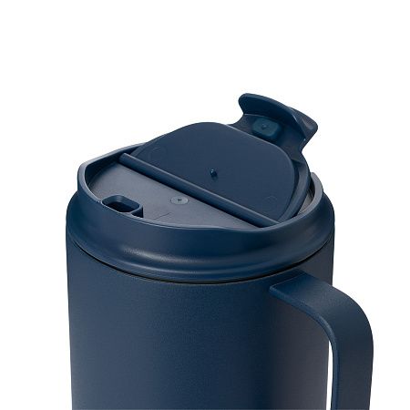 Термокружка вакуумная Авентура (Aventura), синяя