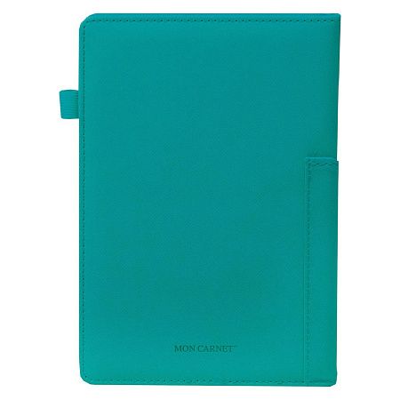 Ежедневник Smart Asti Linen А5, бирюзовый, недатированный, в твердой обложке с поролоном