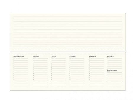 Планинг сборный Alfa Nuba 325*130 мм , темно-серый, недатированный, в твердой обложке