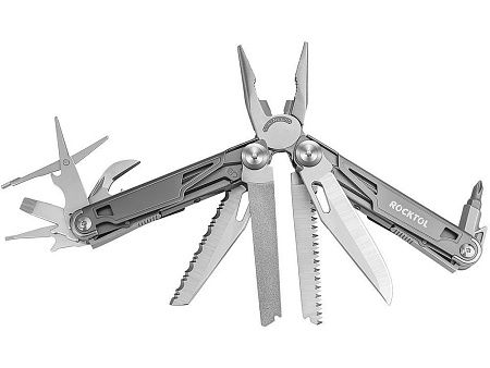 Мультитул Rocktol 19 в 1 с титановыми ручками