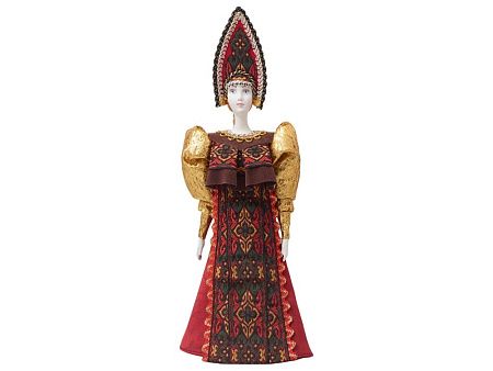 Подарочный набор: кукла фарфоровая, чай "Малина с мятой"