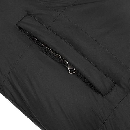 Пуховик унисекс Kapsula, черный, размер XS/S