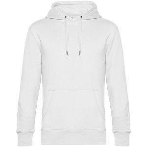 Толстовка с капюшоном унисекс King, белая, размер XS