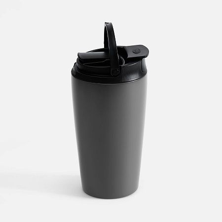 Термостакан с двумя поильниками Duetta, серый