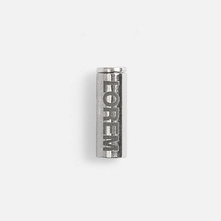 Наконечник для шнурка Nozzle, ver.2, серебристый