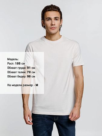 Футболка унисекс T-Bolka 160, молочно-белая, размер M