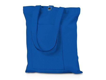 Cумка «Clip» из хлопка 340 г/м2 с застежкой из экокожи