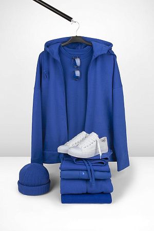 Футболка унисекс оверсайз T3, синяя, размер M/L