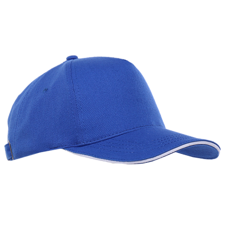 Бейсболка с кантом STAN 5 клиньев хлопок 330, 04, Синий,  (16/1)  (56-58)