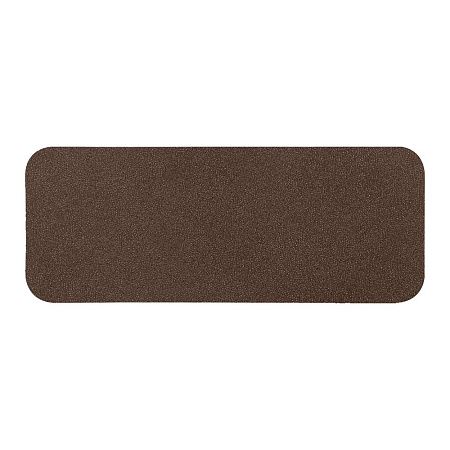 Шеврон Rectangle NUBA размер 75*29 мм, коричневый, со скругленными углами