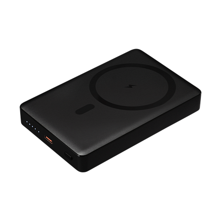 Внешний аккумулятор Атлантис Плюс PD (Atlantis PD Plus) 10000mAh с функцией беспроводной зарядки 15W, черный