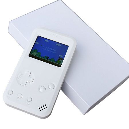 Внешний аккумулятор "Retro Game Player" с играми, 10 000 mAh, белый