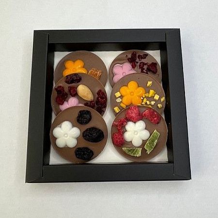 Подарочный набор "Званый ужин": бокалы 2 шт., костеры 2 шт., шоколад