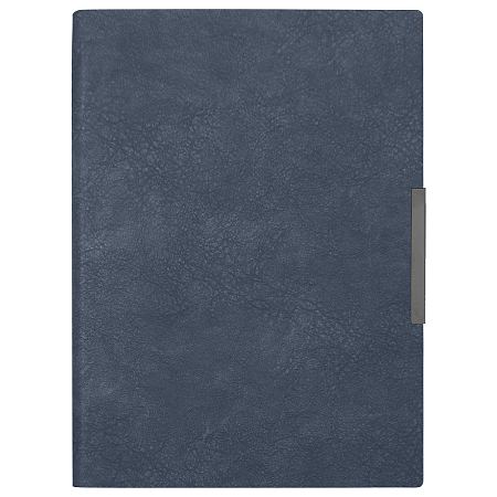 Ежедневник Flexy Foggia Shamois B5, темно-синий, недатированный, в гибкой обложке, в подарочной коробке