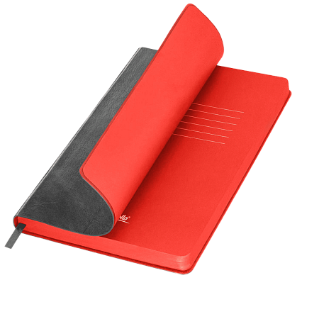 Ежедневник Ривер Сайд (River side) недатированный, серый/красный (без упаковки, без стикера)