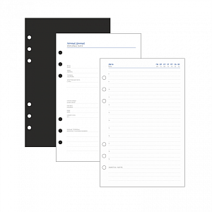 Ежедневник в суперобложке на кольцах Country Diplomat Rich А5+, недатированный, красный