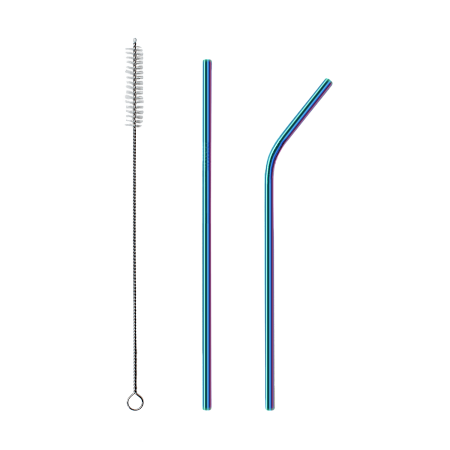 Набор многоразовых трубочек гальванических Оnlycofer Х black